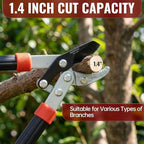 AGRICUT 21" Garden Loppers Anvil - Loppers for Tree Trimming Heavy duty 1.5" Cut Capacity Branch Cutter with Sharp High Carbon Steel Blade for Cutting Branches