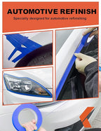 Blue Painter's Tape for Car Paint No Residue Auto Masking Tape for Automotive Painting - Heat Resistant for Paint Booth, 0.94 Inches x 60 Yards, 6 Rolls
