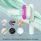 Portable Travel Steamer for Clothes, Fast Wrinkle Remover Garment Steamer for Home & Travel, 2-in-1 Iron & Steam with 90°Rotatable Head, Handheld Iron Steamer with LCD Temperature Display