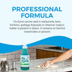 Fly-Zyme, Highly Concentrated Enzyme Drain Cleaner for Pipes & Fruit Flies, Citronella Scented Organic Waste Degrader & Odor Neutralizer, 32 fl oz, Pack of 2
