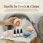 Fluff Ewes Wool Dryer Balls 6 Pack Premium New Zealand Wool Laundry Balls for Dryer, No Static Dryer Balls Laundry Reusable, XL Wool Dryer Balls Cute, Baby Dryer Balls for Dryers - are We There Yet