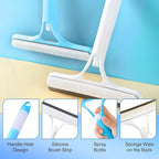 3 in 1 Spray Squeegee, WindowSqueegee with Spray, 3 in 1 WindowSqueegee Cleaning Scraper, Spray WindowSqueegee Cleaner with Spray Bottle for Car, Home, Kitchen Windows (Blue)