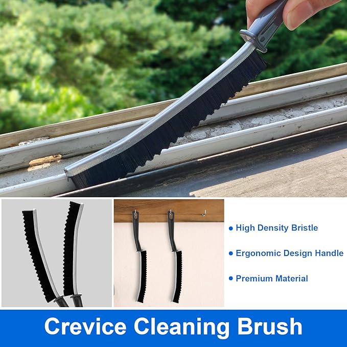 XANGNIER Window Sill Cleaner Tool,10 Pcs Magic Door Window Track Cleaning Tools Kit,Sliding Door Track Cleaner,Groove Crevice Cleaning Brush for Tile Lines/Shutter/Car Vents/Air Conditioner/Keyboard