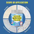Marble Polishing Powder & Compound - Granite Countertop Polish, Etch & Scratch Remover, Stone Cleaning Powder & Cleaner for Marble Polish & Restoration - 8 oz