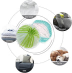 Pet Hair Remover for Laundry, 12 PCS Reusable Pet Hair Remover Balls, Washing Machine Hair Catcher for Dog and Cat Hair Removal, Gentle Lint Collector for Laundry Care, Blue & Green