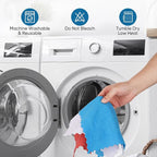 Orighty Microfiber Cleaning Cloths, 75 Sheets Shop Towels, Reusable Paper Towels Shop Rags, Washable Microfiber Towel Roll Cleaning Rags for Cars, House, Kitchen, 11.5’’ x 11.5’’, Red