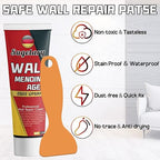 Drywall Patch Repair Kit with Scraper, White Wall Mending Agent with 2 Pcs Aluminum Drywall(2 inches), Plaster Dent Repair and Wood Scratch Repair