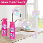 Foaming Drain Cleaner, Sink Cleaner and Deodorizer, Drain Clog Remover for Kitchen Sinks, Tubs, Shower Drains (3 Pcs)