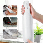 Starument Handheld Vacuum Cleaner - Cordless Vacuum Cleaner for Cleaning Dust, Dirt, Pet Hair Suction - Compact, Rechargeable & Wireless Device for Home, Office, Car - USB-C Cable (White)