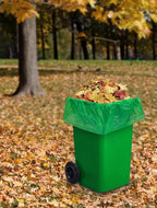 200 Count 100% Biodegradable & Compostable Trash Bags - 30-33 Gallon, 18 Microns, 32x38 Inches, Green Eco-Friendly