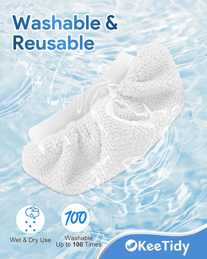 10 Pack Universal Steam Mop Pads Microfiber Cloths Compatible with Bissell Steam Shot Cleaner fit for PurSteam fit for Wagner Spraytech fit for McCulloch Handheld Steam Cleaner Accessories