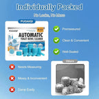 Toilet Bowl Cleaner Tablets Blue Toilet Tank Cleaners, Septic-Safe Hard Water Stain Remove, Effervescent Stain & Odor Remover Bathroom， Automatic Toilet Cleaning & Deodorizer 50 TabsTTDS