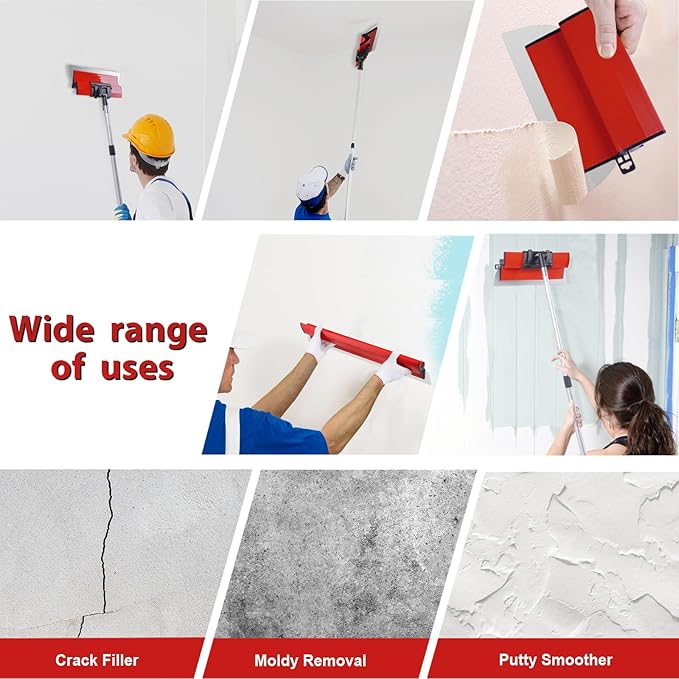 DEKEones 24Inch/60CM Skimming Blade, Stainless Steel Drywall Smoothing Spatula for Large Working Area Wall Decoration Construction Tool