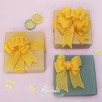 Ribbli Yellow Burlap Wired Ribbon, 1-1/2” Inch x Continuous 20 Yard, Yellow Wired Ribbon for Wreaths,Big Bows,Tree Decoration,Outdoor Decoration