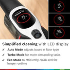 Bosch Unlimited 9 Cordless Stick Vacuum, 60-min Runtime, MicroClean Technology, >99.9% Dust Pickup, Dust Compression, HEPA Filter, Pet Hair, Carpets & Hard Floors, 3 Accessories, White