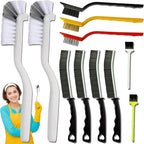 11Pcs Crevice Cleaning Brush,Gap Cleaning Brush with Long Handle,Small Gap Cleaning Brush for Bathroom Kitchen Toilet Water Cup Bottle and Window Groove