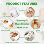 Magic Melamine Sponge Eraser, GRS Certified 12 Pack Magic Cleaning Erasers in Bulk, No Scratch & Super Absorbent, Multi-Functional Melamine Foam Sponges for Bathroom Window Shoes Kitchen