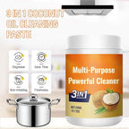Multi-Purpose Powerful Cleaner, for Kitchen, 3 in 1 Coconut Oil Cleaning Paste, Multi-Purpose Stainless Coconut Oil Cleaning Paste for Oven & Stove Top
