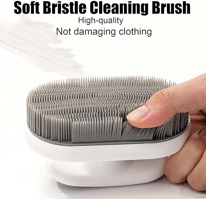 2Pcs Soft Bristle Cleaning Brush Silicone Laundry Stain Brushes Small Household Washing Brush Scrub Brushes for Cleaning Laundry Brush for Stains on Clothes Hats Underwear, Comfort Grip