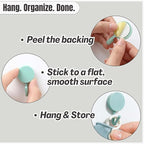 IMARU 3 Pairs Dishwashing Gloves with Hanging Hooks - Reusable Rubber Cleaning Gloves for Household & Kitchen & Gardening, Non-Slip & Waterproof & Durable (Medium)