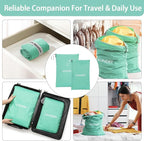 WiseBoy 2 Pack Laundry Bags, Washable Wet Dry Bag, Travel Laundry Bag Dirty Clothes Organizer, Swimming Yoga Bathing Suit Workout Wet Dry Bag - Blue