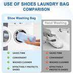 Shoe Washing Machine Bag,Shoe Laundry Bags for Sneakers, Reusable Shoe Cleaning Bag for All Shoe Sizes