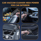 BSRCO Handheld Vacuum Cordless 4-in-1 – 12KPa Suction Car Vacuum, 30Min Runtime, 75dB Quiet, Hand Vacuum 1.25Lbs Lightweight, USB-C Charging, Washable HEPA Filter for Car, Pet Hair, Home