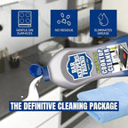 Bar Keeper’s Friend Cooktop Cleaner, Lemon Scent (13 oz) & Non-Abrasive, Washable Microfiber Cleaning Cloth (16x16 in) - Home Cleaning Supplies Kit
