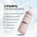 FREY Natural Liquid Fabric Softener & Conditioner | Laundry Softener for Clothing | Works In All Machines + HE | Powered by Natural Ingredients (2-pack, Jasmine Rose)