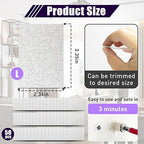 50 Pcs Drywall Anchor Repair Kit Solve Loose Wall Plugs Fast - Ideal for Curtain Rails, Towel Racks, Toilet Paper Holders and More Anchor Hole Patch (3.35 in x 2.36 in)