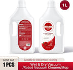 1L Floor Rose Cleaning Solution Compatible With Tineco/Bissell/Dreame And Shark, Fragrance Deodorization, Deep Cleans for Multiple Hard Floors, Suitable With Cordless Wet/Dry Vacuum Cleaner