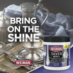 Weiman Silver Wipes - Jewelry Wipes 6 Pack - Cleaner and Polisher for Silver Jewelry Sterling Silver