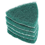 Hand Scouring Pads, 5pcs Triangle Scouring Pad Polishing Pad Self Adhesive Plate Grinding Machine, Household Surfaces Scouring Pads Sticks