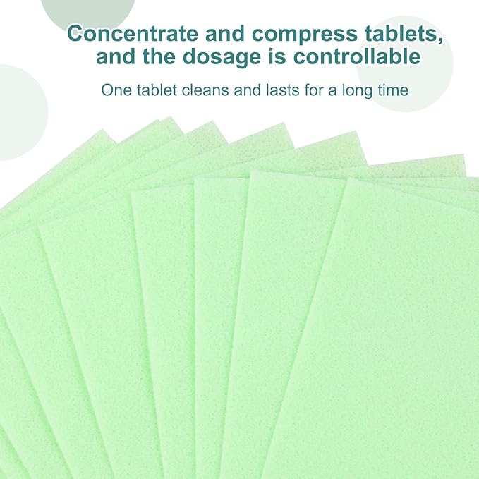 Floor Cleaning Tablets Sheets, Method Hardwood Floor Cleaner and Polish Pack of 300, Concentrate Mild Scent For RV Wall Tiles, Hardwood, Laminate Floor, Green