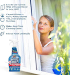 Invisible Shield Glass & Surface Cleaner 32 fl. oz. Cleans and Protects on multi surfaces by UNELKO- Clean-X (3)