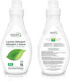 Excelsior - HE Liquid Laundry Detergent with Natural Stain Remover for 66 Loads - Fresh Scent - 1 Liter Eco-friendly Laundry Detergent Starter Pack (1 Pack)