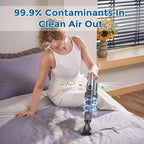 Cordless Vacuum Cleaner Ultra-Lightweight, Pet Vacuum Cleaners for Home with Powerful Suction, Stick Vacuum Cordless Rechargeable, Household Vacuum for Hardwood Floor, Carpet, Pet Hair, Car