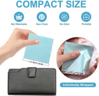 SEVENWELL 100pcs Jewelry Cleaning Cloth Turquoise Polishing Cloth for Sterling Silver Gold Platinum Small Silver Polish 8x8cm