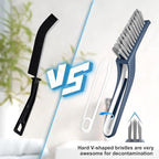 Bristle Brush - Hard Bristle Crevice Cleaning Brush Tools for Household Use, Kitchen, Bathroom, Window, Toilet, Corners, Multi Purpose Hard Bristle Brushes for Deep Cleaning Gap (2 pcs)