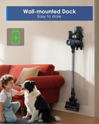 Tineco Pure ONE S30 Cordless Vacuum Cleaner, 150AW Powerful Suction, Zero Tangle Brush, Up to 65min Runtime, 6-Stage HEPA Filtration, PureCyclone Technology Stick Vacuum with Wall Mount Dock