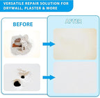 4-Pack 10x10 Inch Drywall Repair Patch Kit, Self-Adhesive Mesh with Aluminum Panels, Heavy-Duty Wall and Ceiling Hole Patch for Large Repairs