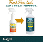 ALZOO Stain & Odor Remover, Quickly Lifts & Dissolves Pet Stains & Helps Eliminate Odors, 100% Plant-Based Active Ingredients, Citrus Vanilla Scent, 32 Fl. Oz Spray Bottle
