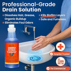 Liquiflo Hair Drain Clog Remover & Maintainer, Eliminates Odors & Biofilm, Odor-Free & Fumeless, Declogger for Hair, Grease & Organic Build up, Safe for All Piping