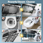 Saker Handheld Steam Cleaner,Portable Steam Cleaner for Home,Powerful 1050W Steam Cleaner Set,Includes 9 Attachments for Quick Heating & Deep Cleaning of Floors, Cars, and Kitchen(5 Fiber Cloths)