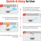 Bastion Garbage Disposal Cleaner and Deodorizer Drops- [[50-Count]] Orange Zest Scented Kitchen Sink Freshener Pods & Drain Odor Eliminator Disposer Care Balls