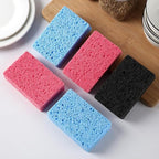 6 - Pack Non-Scratch Scrub Sponges - Sponges for Dishes and Washing Dishes, Cleaning Sponges for Kitchen Home Office, Magical 3D DIY Art and Craft Suppliers（Mixed）