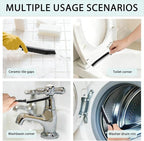 Crevice Cleaning Brush Set, Hard Bristle Gap Scrubber Tools for Bathroom Grout, Window Tracks & Shower Doors, Deep Cleaning Home Essentials & Practical Housewarming Gifts 12-Pack