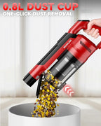 350W Cordless Vacuum Cleaner for Milwaukee M18 Battery, 35kPa Brushless Lightweight Stick Vacuum with 3 Mode Suction, 6 in 1 Stick Vacuum Cleaner with HEPA for Floor, Carpet, Car, Battery Not Included