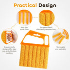 4 Pcs Blind Cleaner Duster Tool,Blind Dusters for Cleaning,7 Finger Dusting Cleaner Tool for Window & Air Conditioner,Window Blinds Cleaner Microfiber Washable