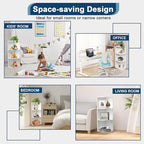 Whitmor 3 Tier Corner Open Shelf, 3 Cube Display Corner Bookshelf, Open Storage Display Bookcase, Storage Cabinet for Living Room, Bedroom, Home, Office, 9.3" L x 12" W x 31.5" H, White